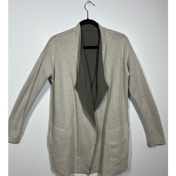 J. Jill Reversible Open Cardigan Sweater Drape Style Size XS Oversized Casual - Picture 6 of 11